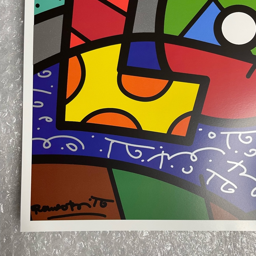 Romero Britto LOVE (Metallic) Art Print - Picture 2 of 3